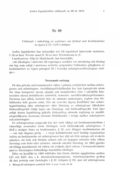 Omslaget till bet. 1970:L2U89