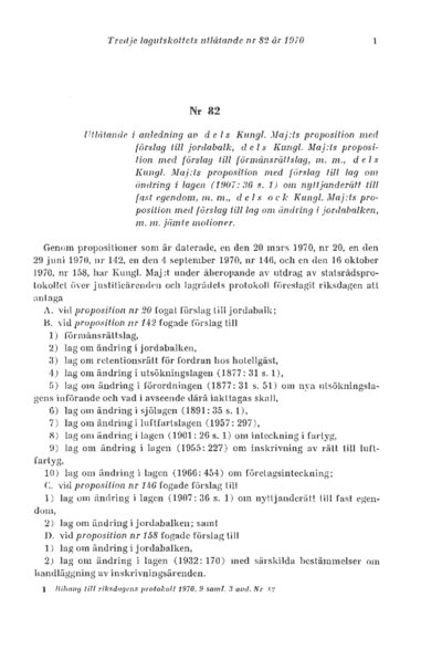 Omslaget till bet. 1970:L3U82