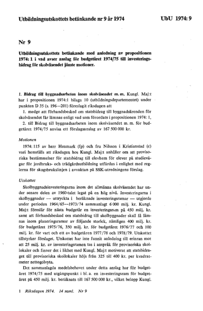 Omslaget till bet. 1974:UbU9
