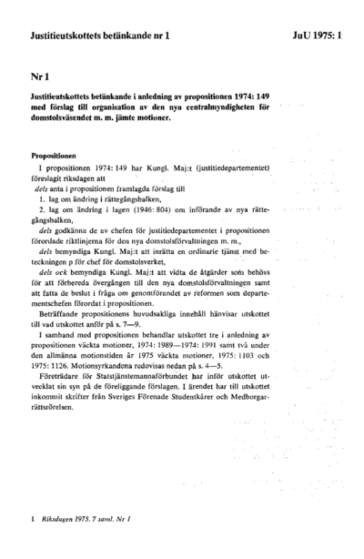 Omslaget till bet. 1975:JuU1