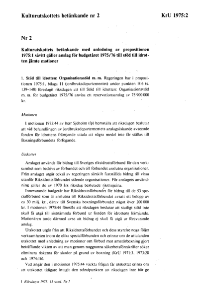 Omslaget till bet. 1975:KrU2