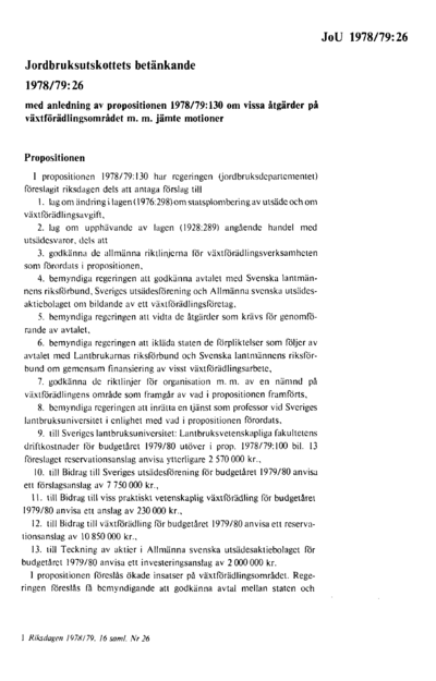 Omslaget till bet. 1978/79:JoU26
