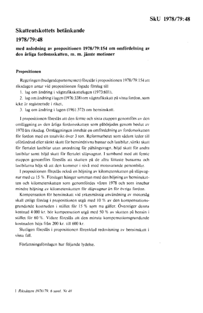 Omslaget till bet. 1978/79:SkU48