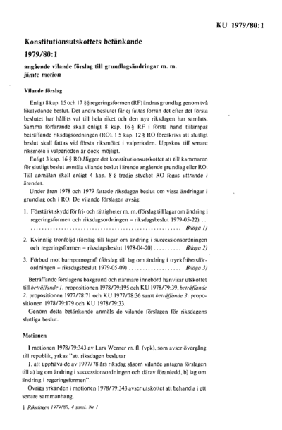 Omslaget till bet. 1979/80:KU1