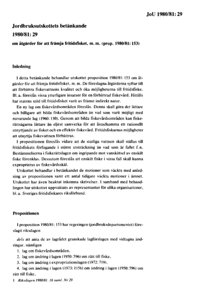 Omslaget till bet. 1980/81:JoU29