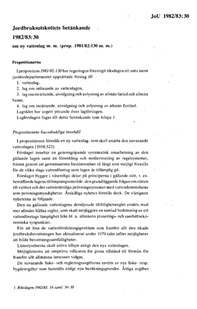 Omslaget till bet. 1982/83:JoU30