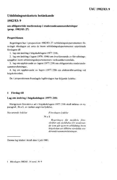 Omslaget till bet. 1982/83:UbU9