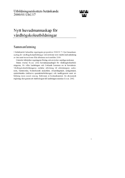 Omslaget till bet. 2000/01:UbU17