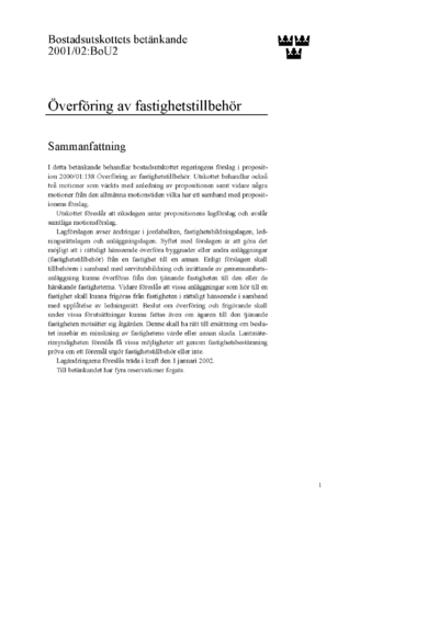 Omslaget till bet. 2001/02:BoU2