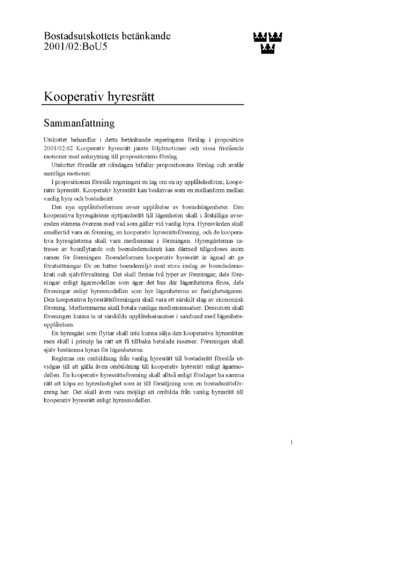 Omslaget till bet. 2001/02:BoU5