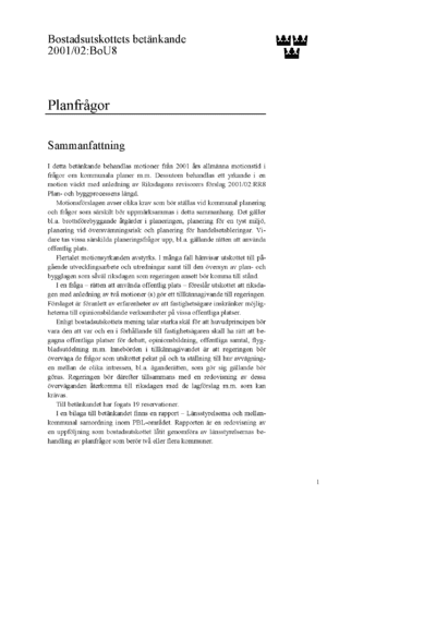 Omslaget till bet. 2001/02:BoU8