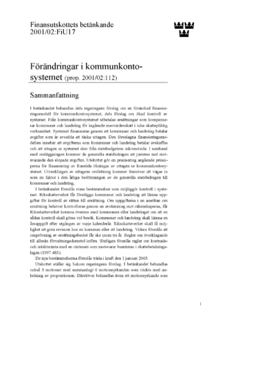 Omslaget till bet. 2001/02:FiU17