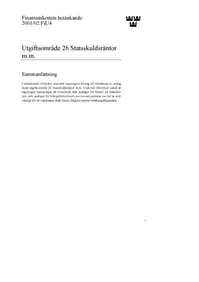 Omslaget till bet. 2001/02:FiU4