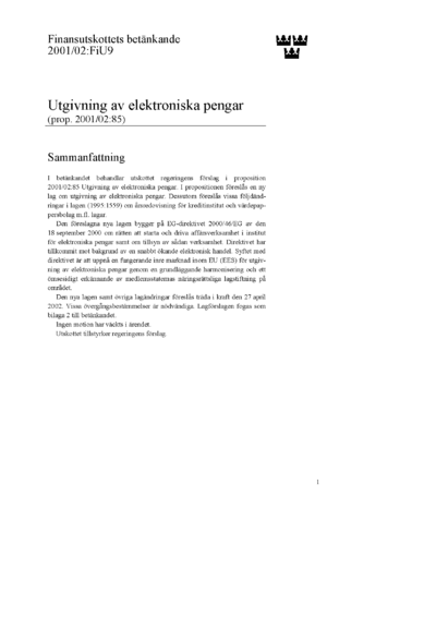 Omslaget till bet. 2001/02:FiU9