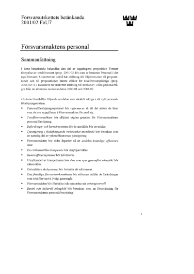Omslaget till bet. 2001/02:FöU7
