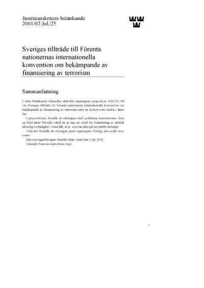 Omslaget till bet. 2001/02:JuU25