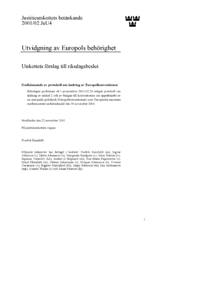 Omslaget till bet. 2001/02:JuU4