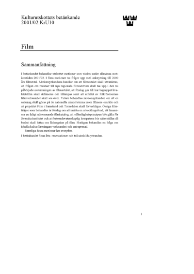Omslaget till bet. 2001/02:KrU10