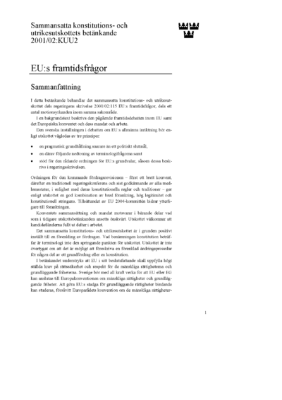 Omslaget till bet. 2001/02:KUU2