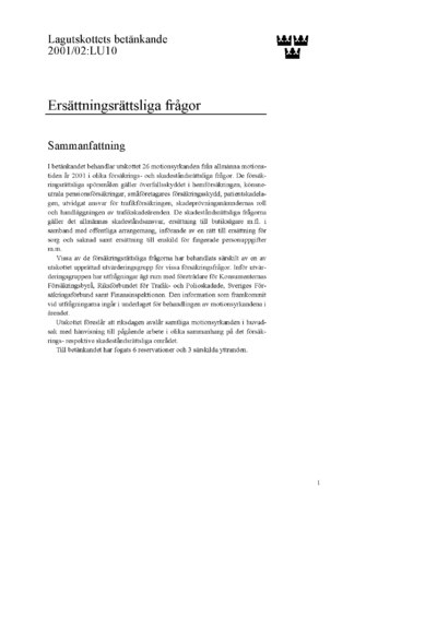Omslaget till bet. 2001/02:LU10