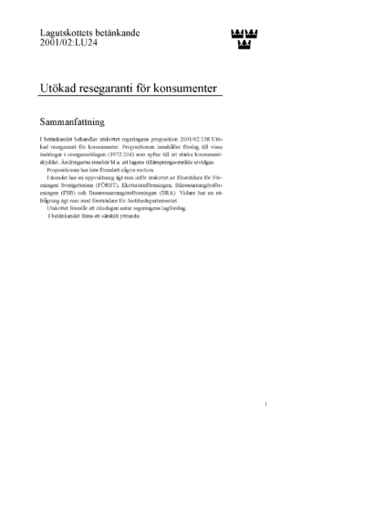 Omslaget till bet. 2001/02:LU24