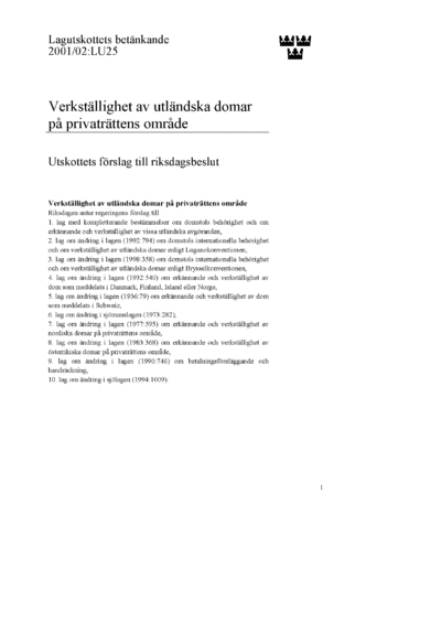 Omslaget till bet. 2001/02:LU25