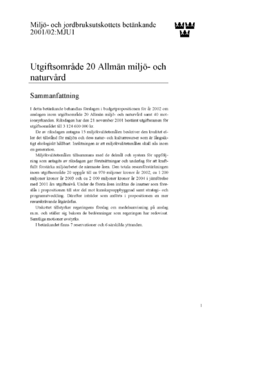Omslaget till bet. 2001/02:MJU1