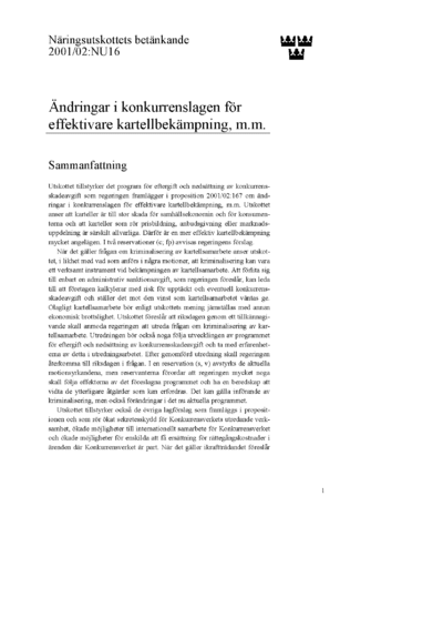 Omslaget till bet. 2001/02:NU16