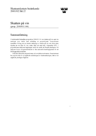 Omslaget till bet. 2001/02:SkU2