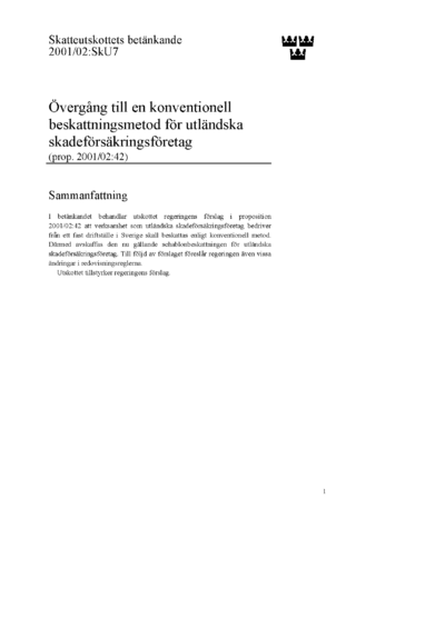 Omslaget till bet. 2001/02:SkU7