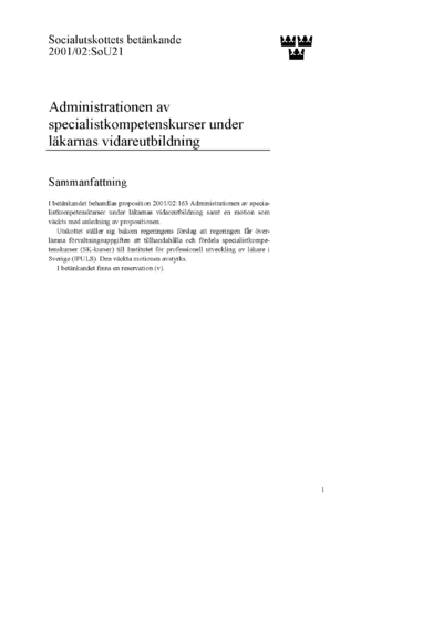 Omslaget till bet. 2001/02:SoU21