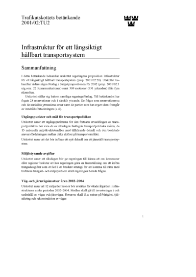 Omslaget till bet. 2001/02:TU2