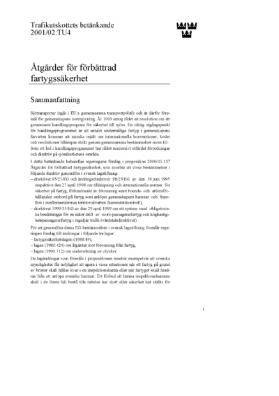 Omslaget till bet. 2001/02:TU4