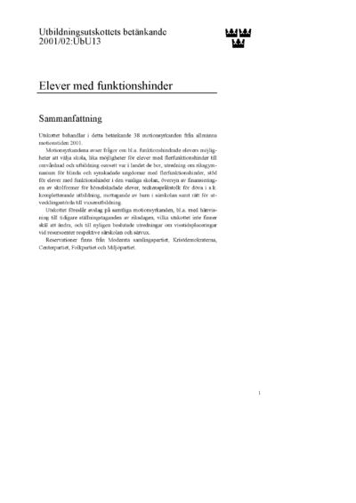 Omslaget till bet. 2001/02:UbU13