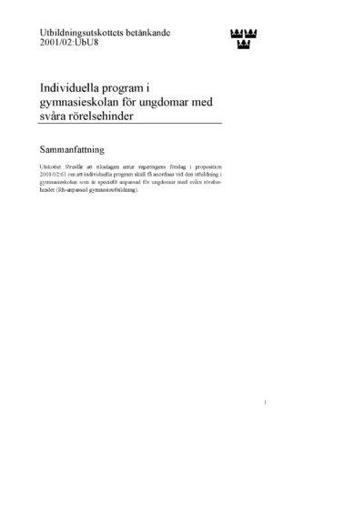 Omslaget till bet. 2001/02:UbU8