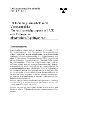 Omslaget till bet. 2001/02:UU15