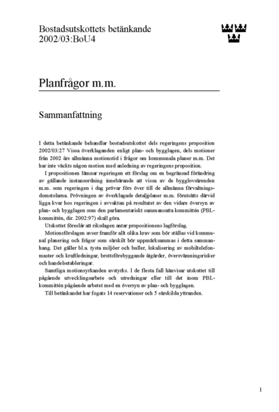 Omslaget till bet. 2002/03:BoU4