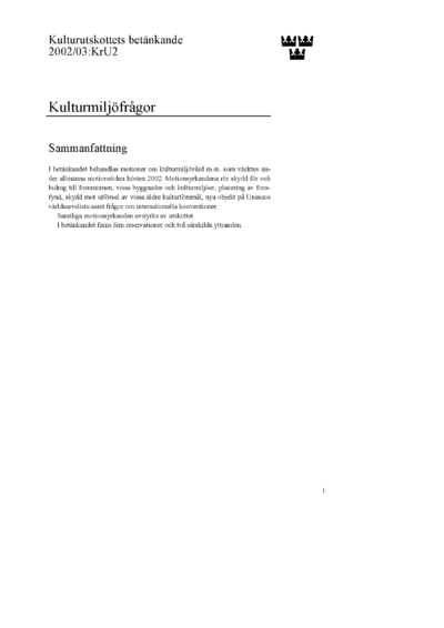 Omslaget till bet. 2002/03:KrU2