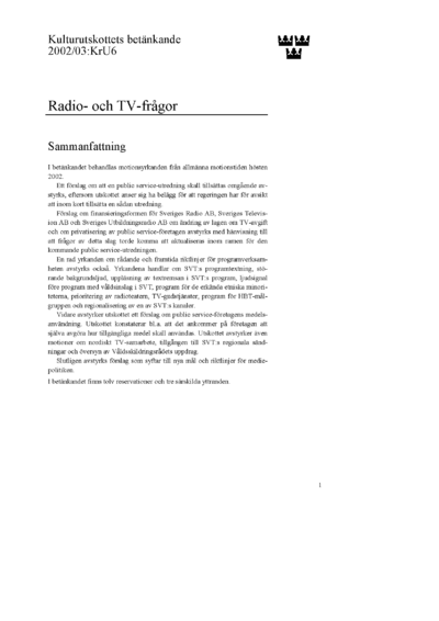 Omslaget till bet. 2002/03:KrU6