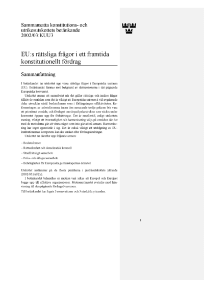 Omslaget till bet. 2002/03:KUU3