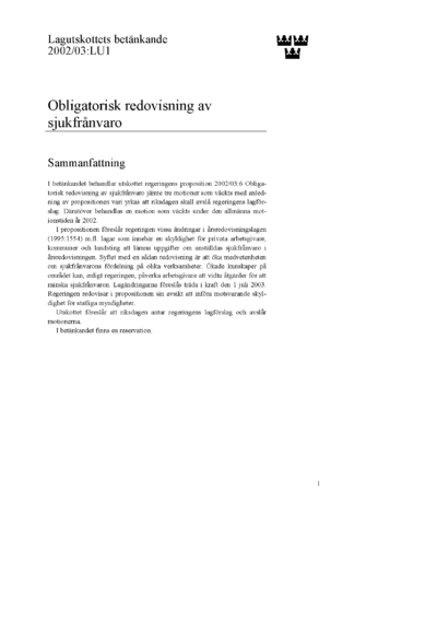Omslaget till bet. 2002/03:LU1