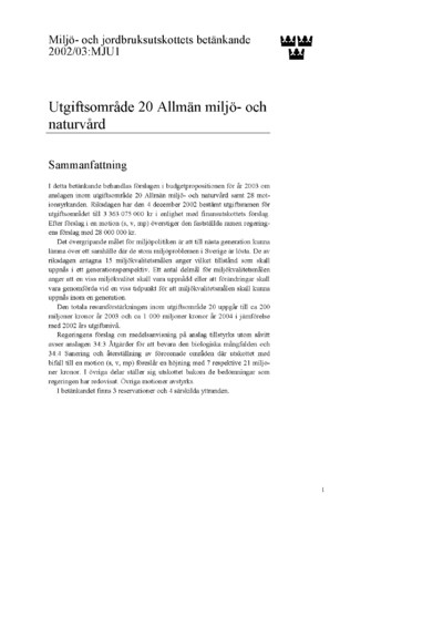 Omslaget till bet. 2002/03:MJU1