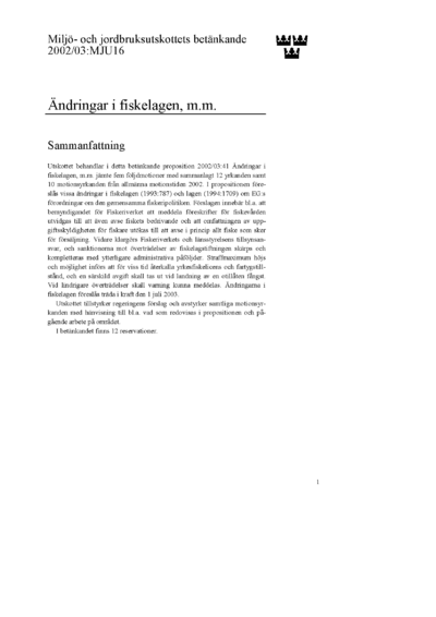 Omslaget till bet. 2002/03:MJU16