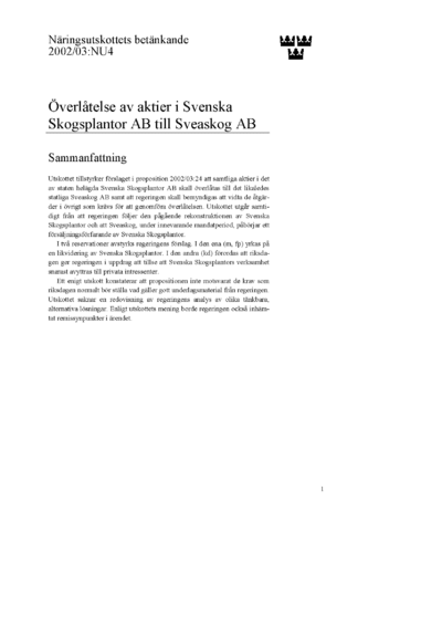 Omslaget till bet. 2002/03:NU4