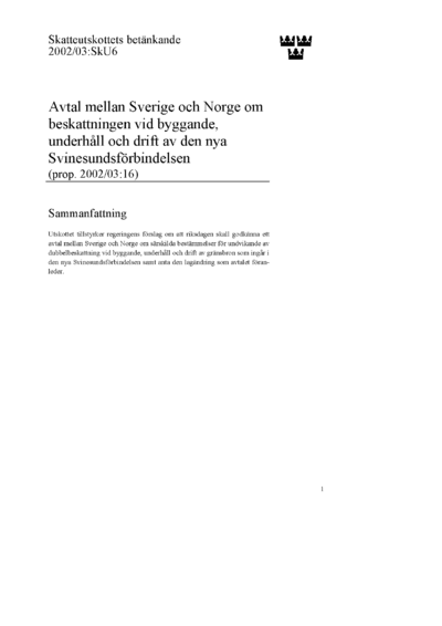 Omslaget till bet. 2002/03:SkU6