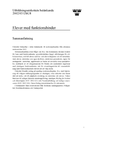 Omslaget till bet. 2002/03:UbU8