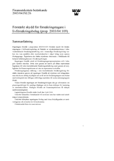 Omslaget till bet. 2003/04:FiU26