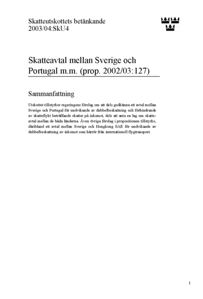 Omslaget till bet. 2003/04:SkU4