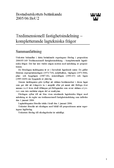 Omslaget till bet. 2005/06:BoU2