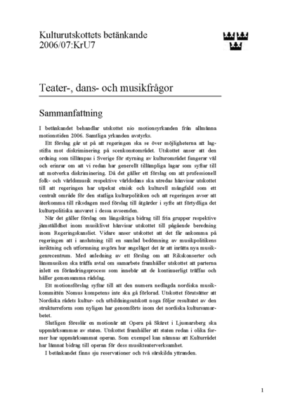 Omslaget till bet. 2006/07:KrU7